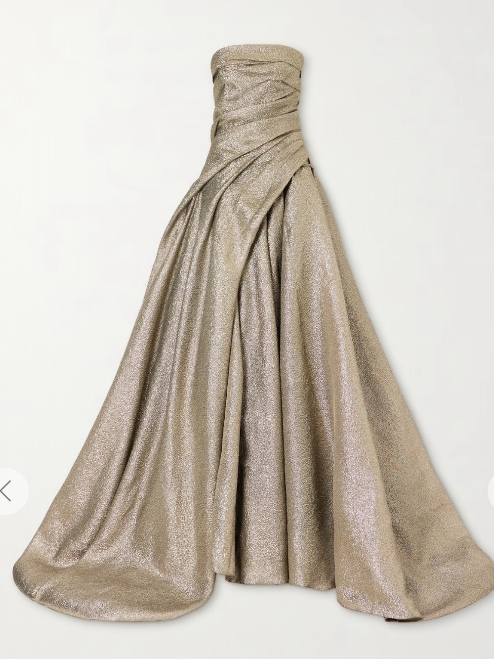 MARMAR HALIM Off-the-shoulder draped brocade gown